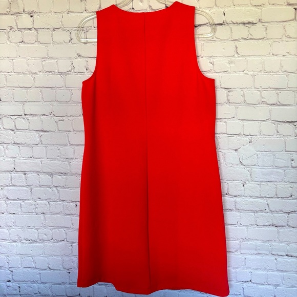 PAPPAGALLO Sleeveless Shift Dress with Gold Lace Trim--M - Picture 3 of 16